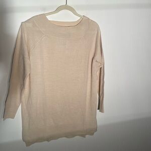 New York & Company Metallic Sparkle Sweater‎ Crew Neck Pullover Top Large